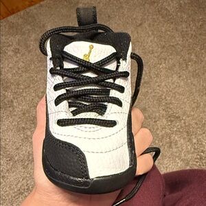 Jordan Kids Black and White Sneakers